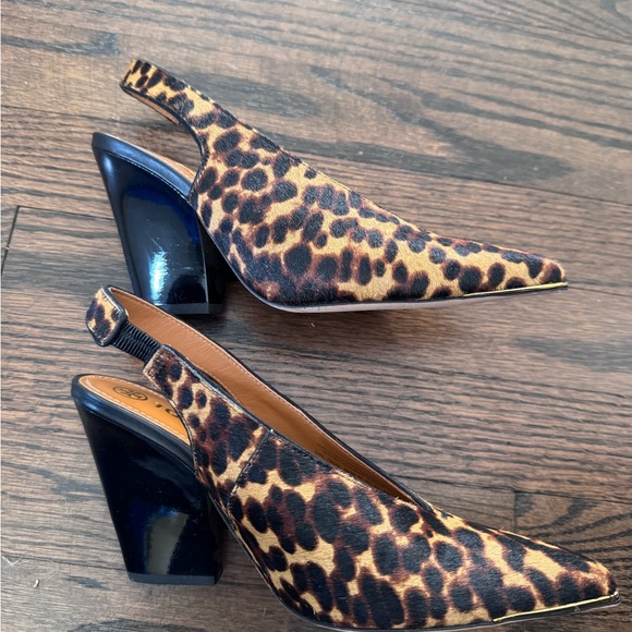 Tory Burch Lila Calfhair Pointed Toe Slingback heels - Picture 4 of 7